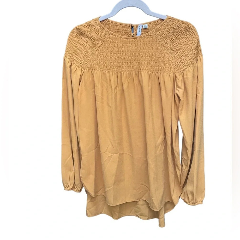 KENZIE SMOCKED BLOUSE